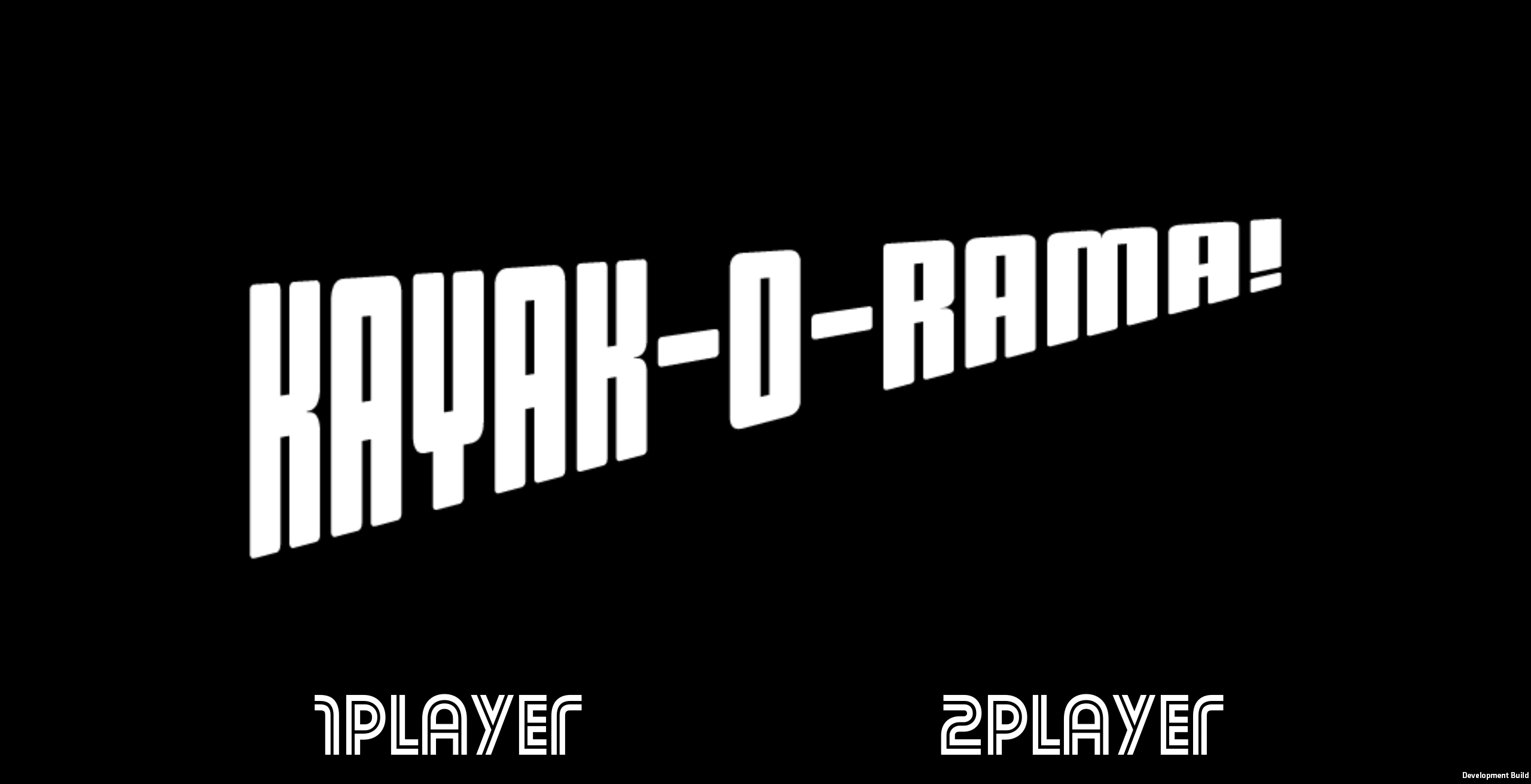 Kayakorama main menu